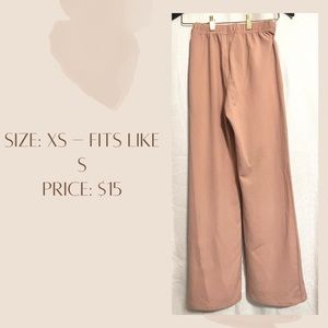 Prettiest and comfiest pink pants. Stretchy pants for business or pants for date